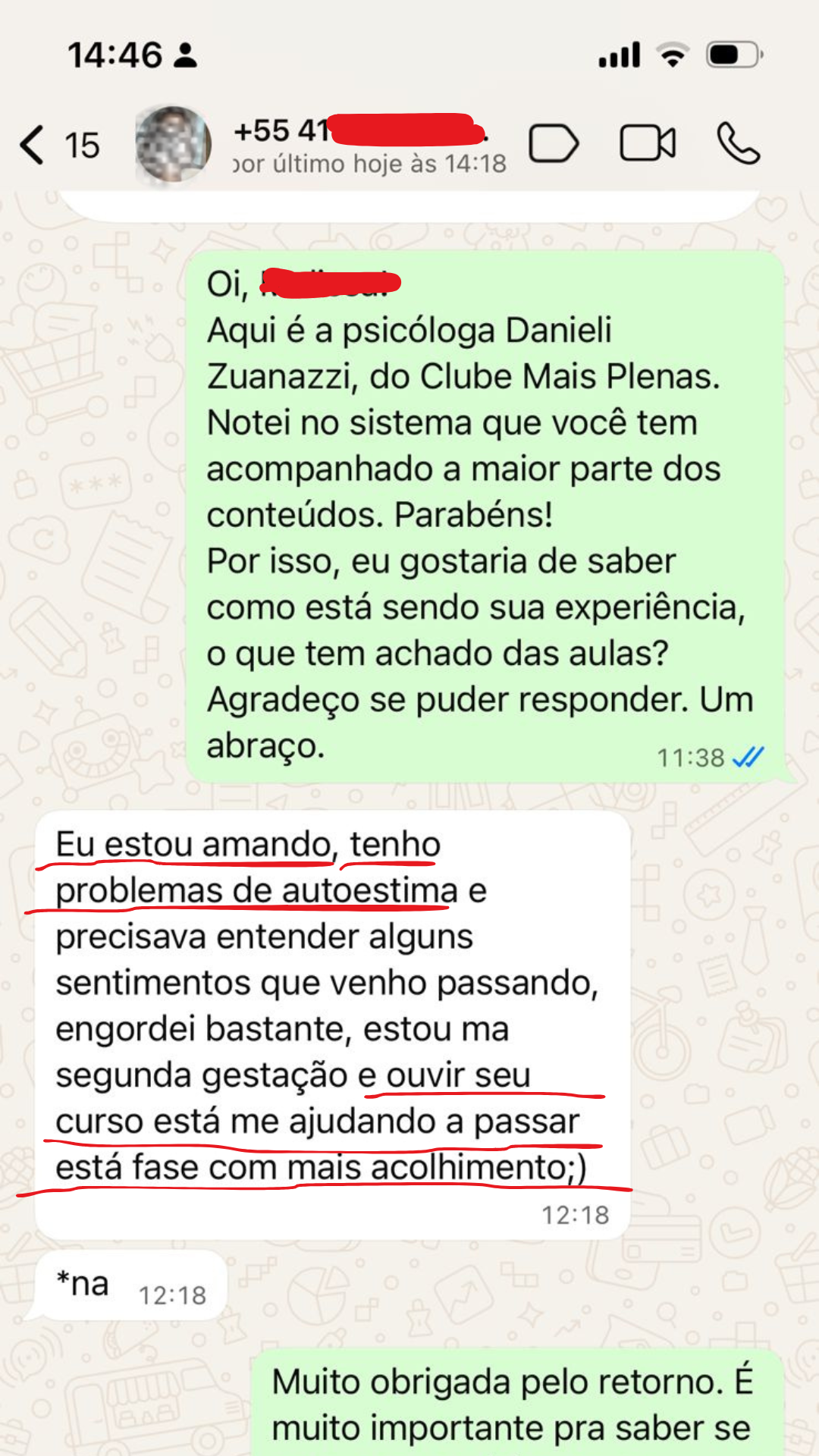 Depoimento 1